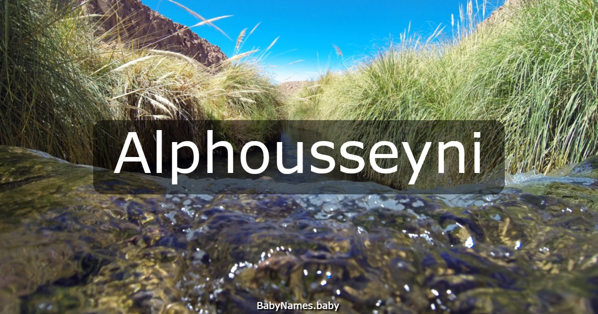 Alphousseyni
