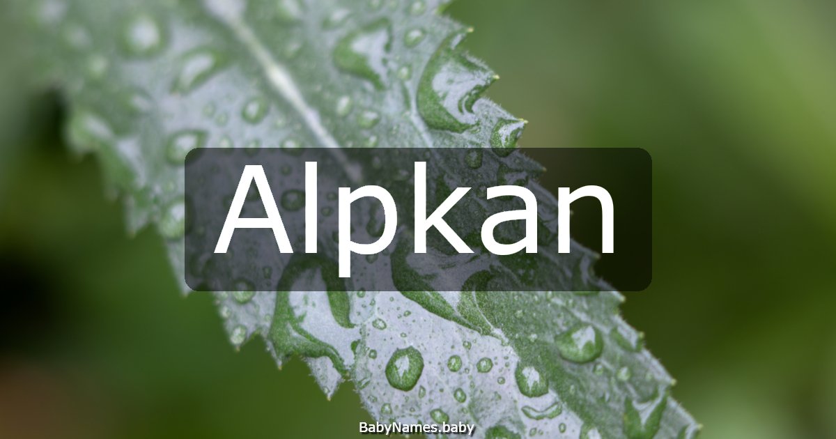 Alpkan