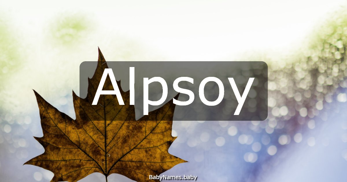 Alpsoy