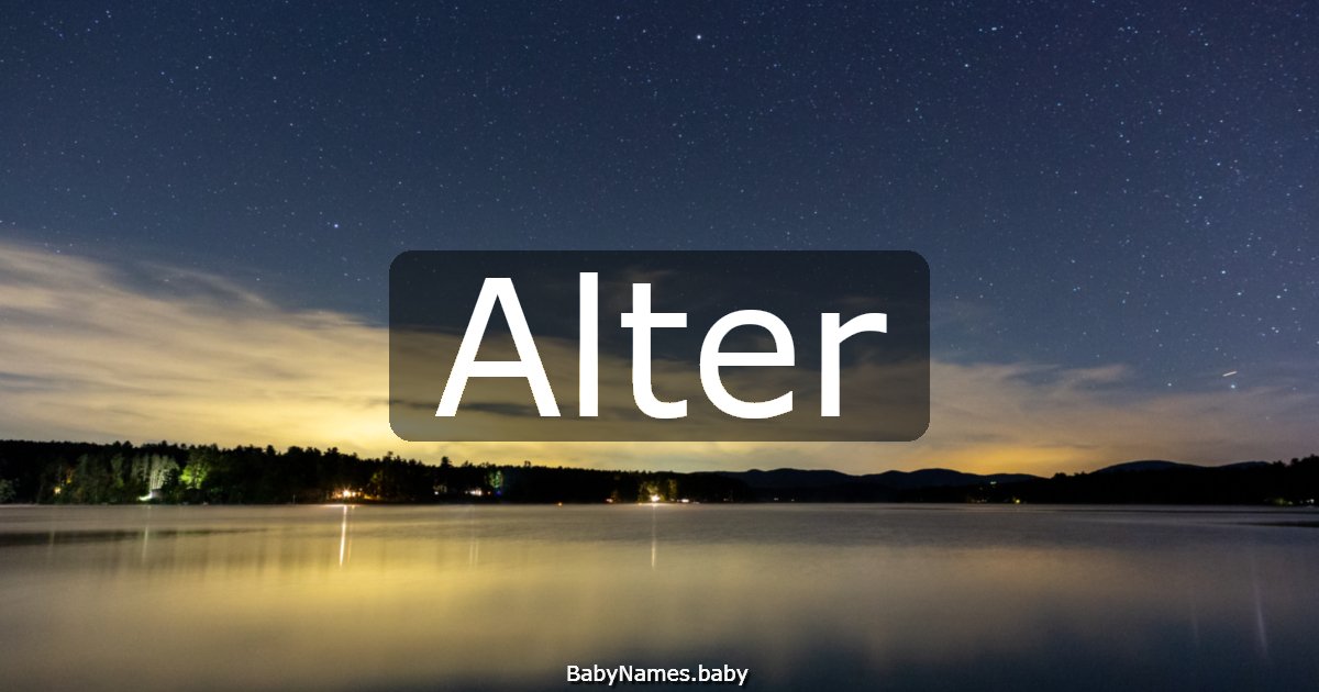 Alter