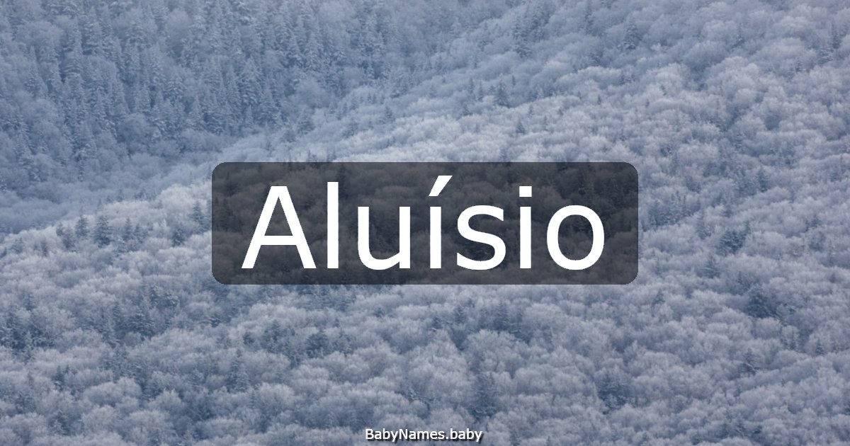 Aluísio