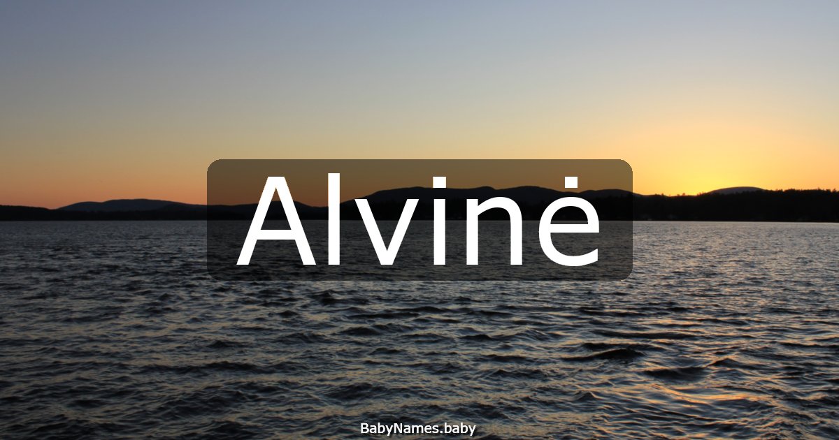 Alvinė