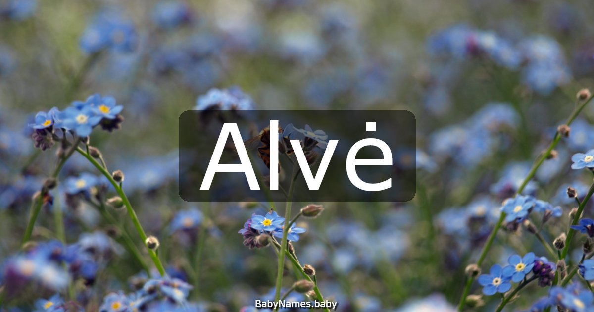 Alvė