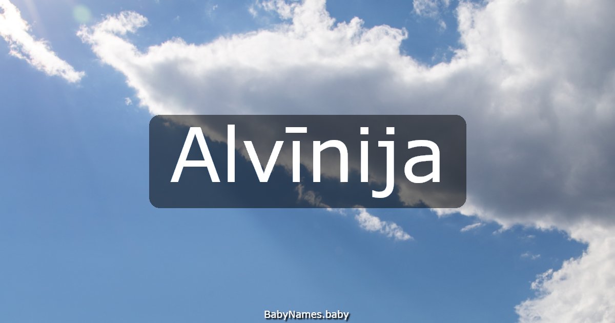 Alvīnija
