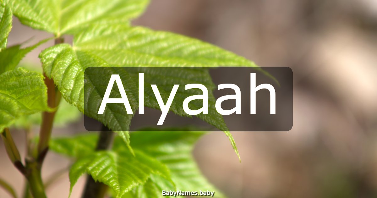 Alyaah