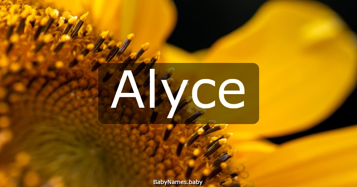 Alyce
