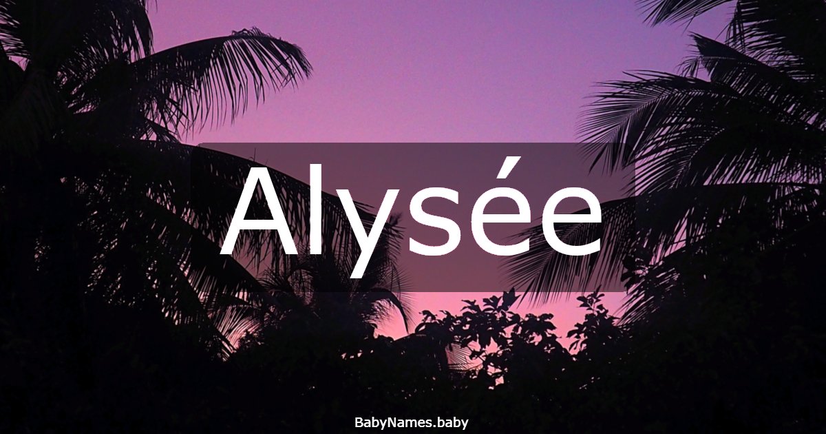 Alysée