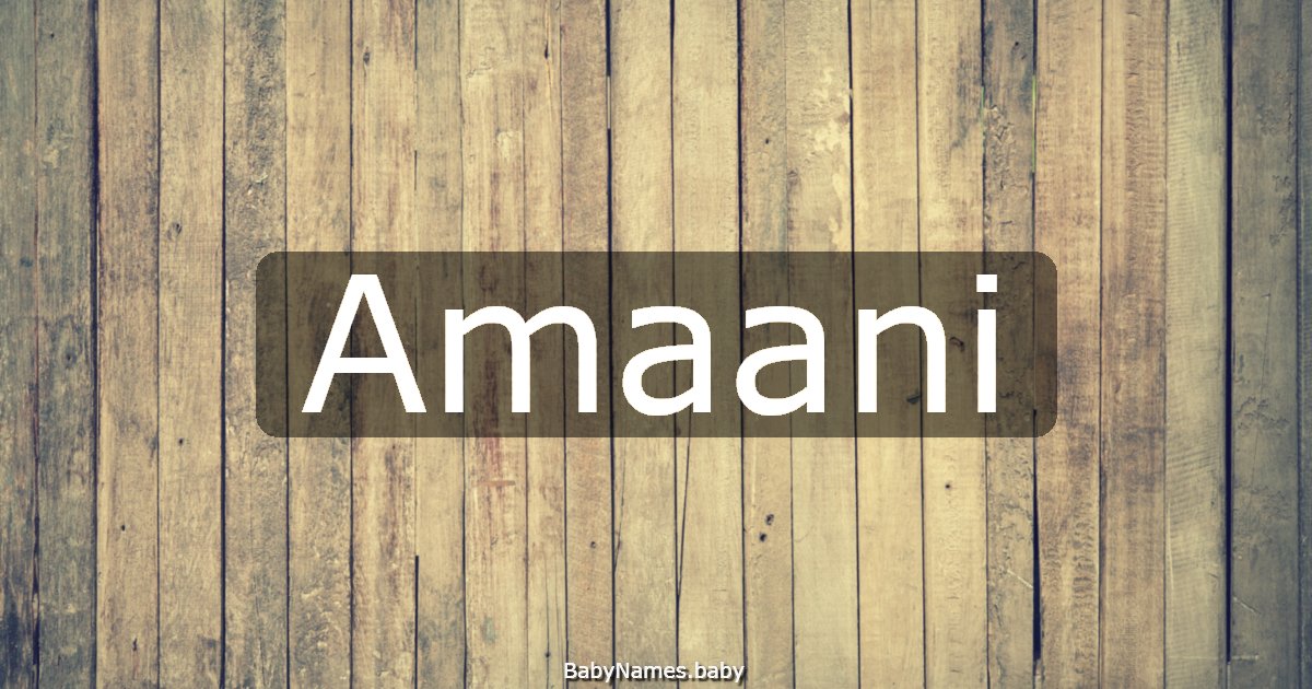 Amaani