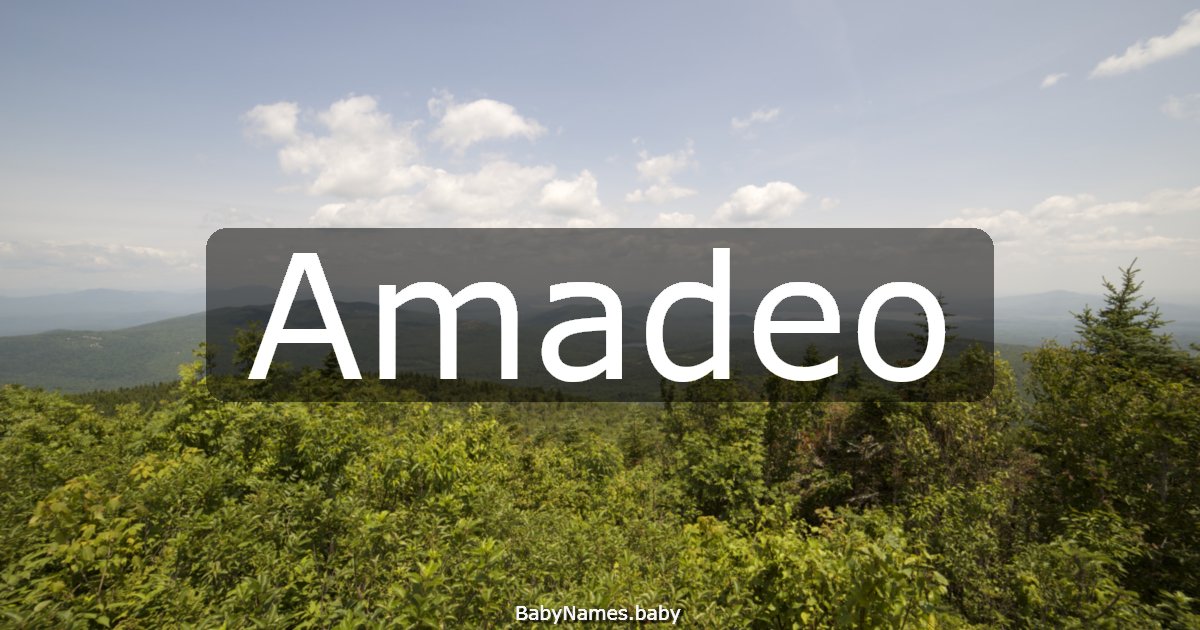 Amadeo