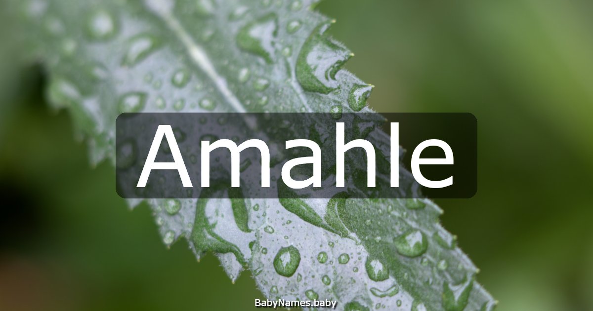 Amahle