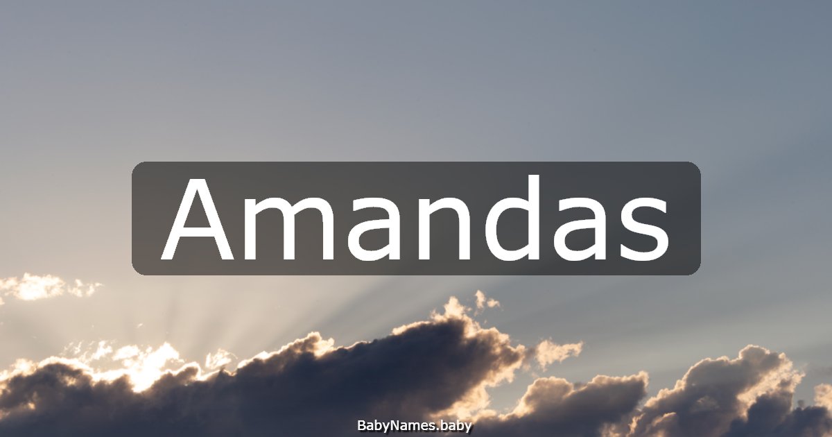 Amandas