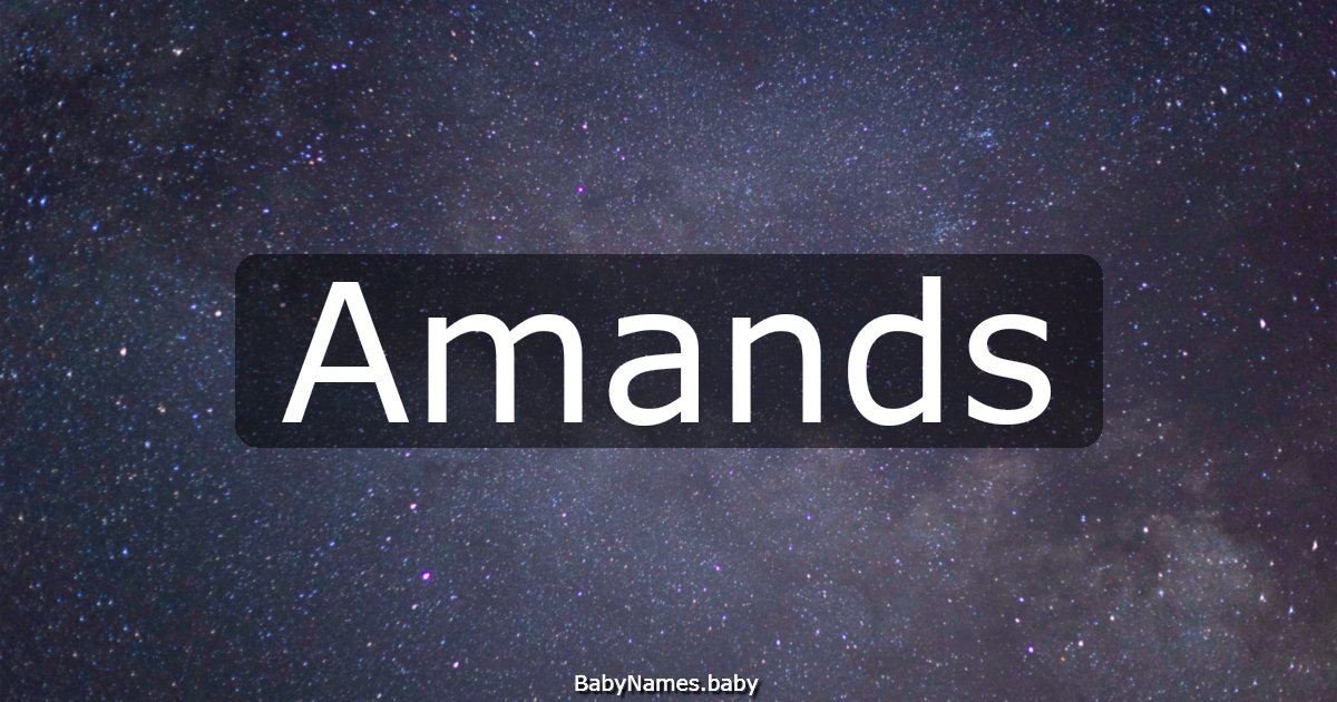 Amands