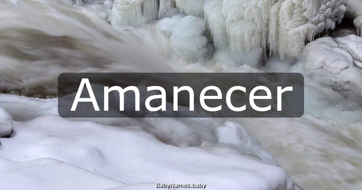 Amanecer