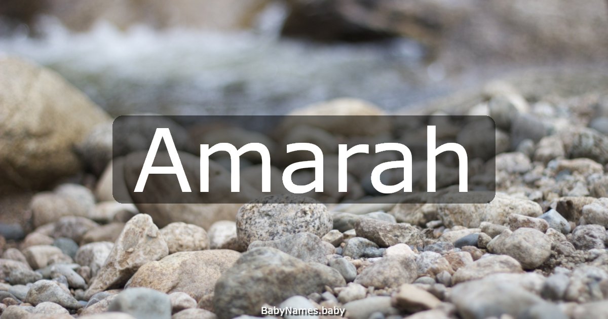 Amarah