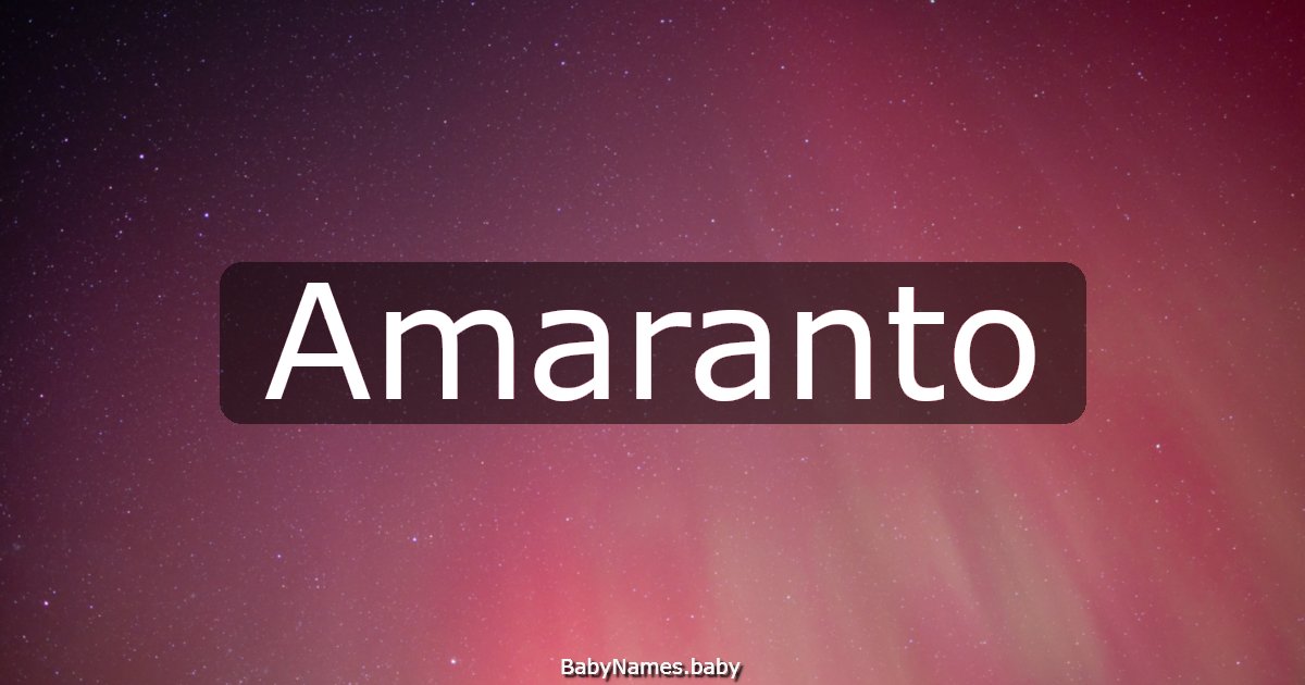 Amaranto