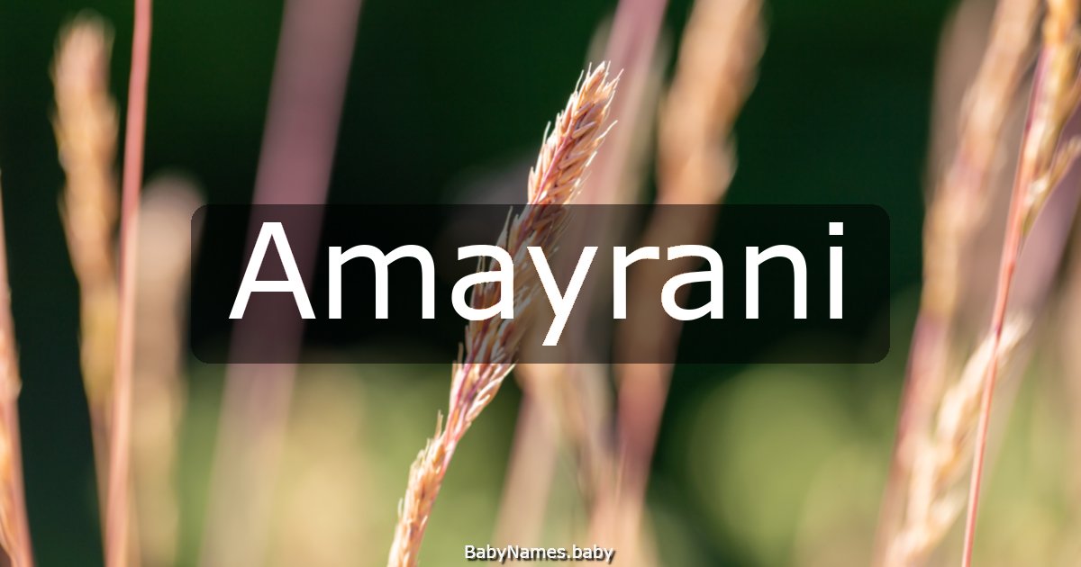 Amayrani