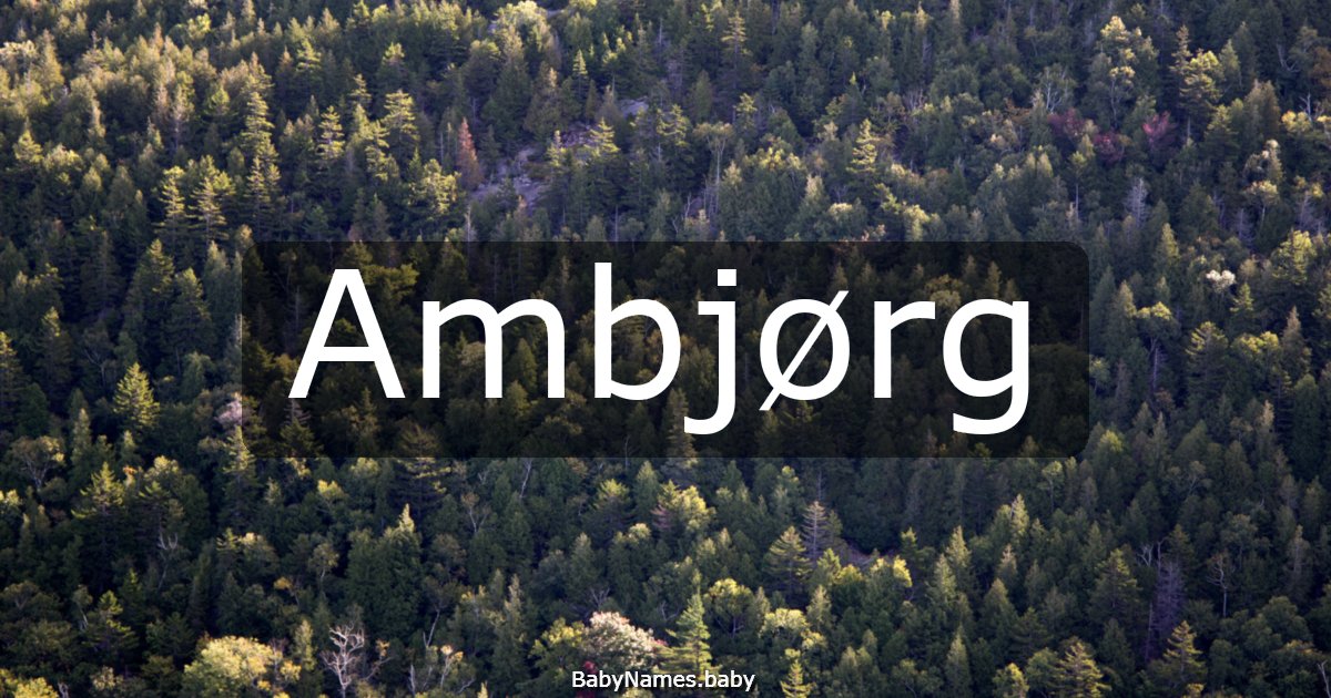 Ambjørg
