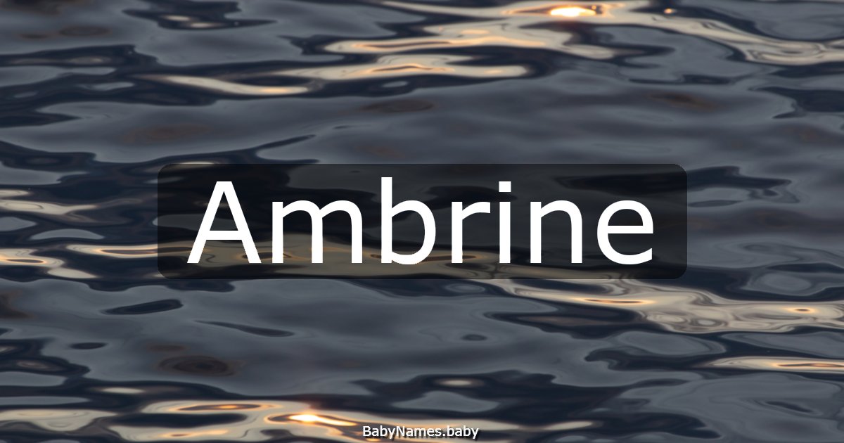 Ambrine