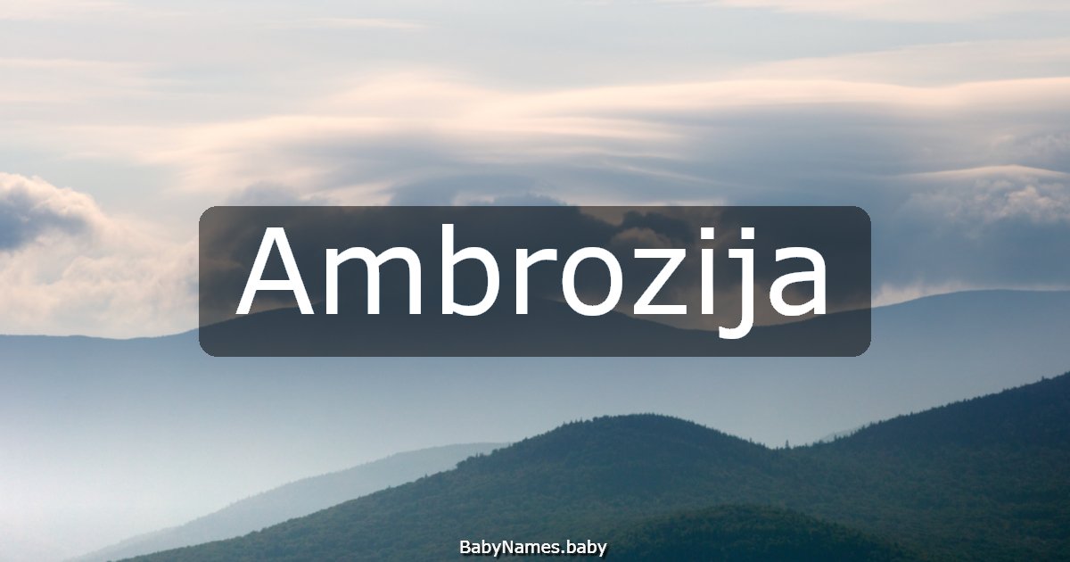 Ambrozija