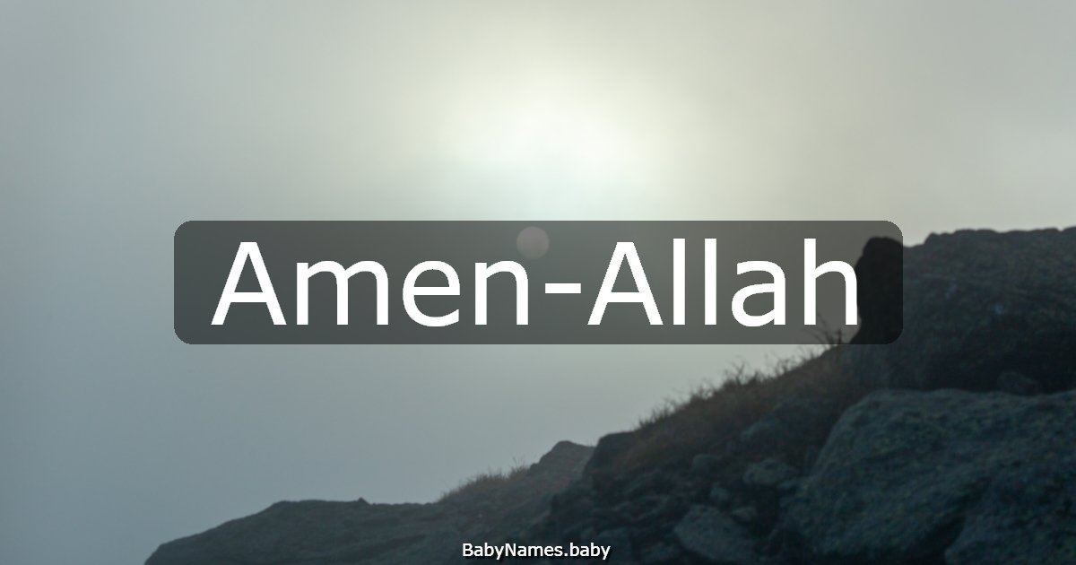 Amen-Allah
