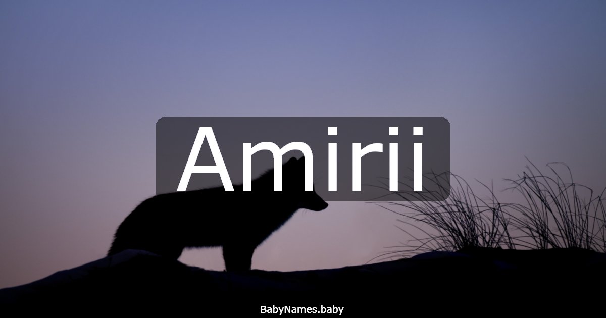 Amirii