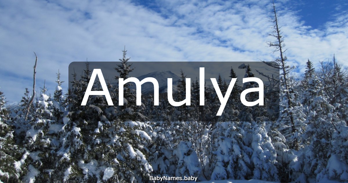 Amulya