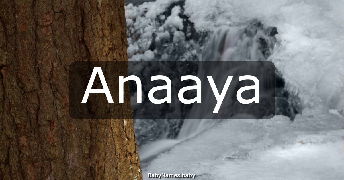 Anaaya