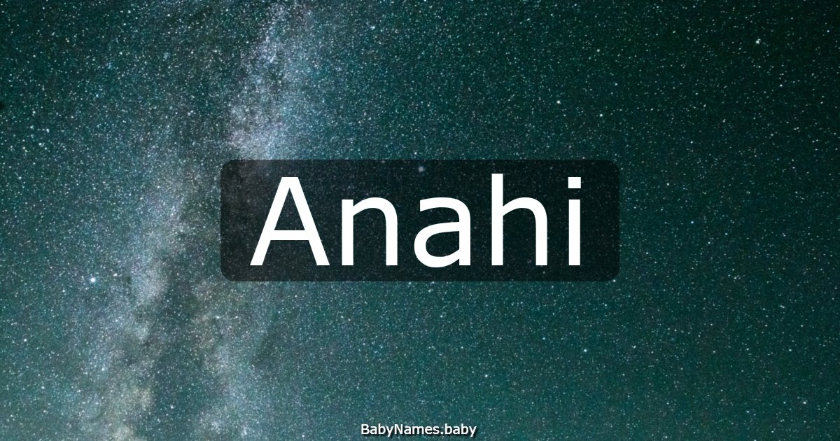 Anahi