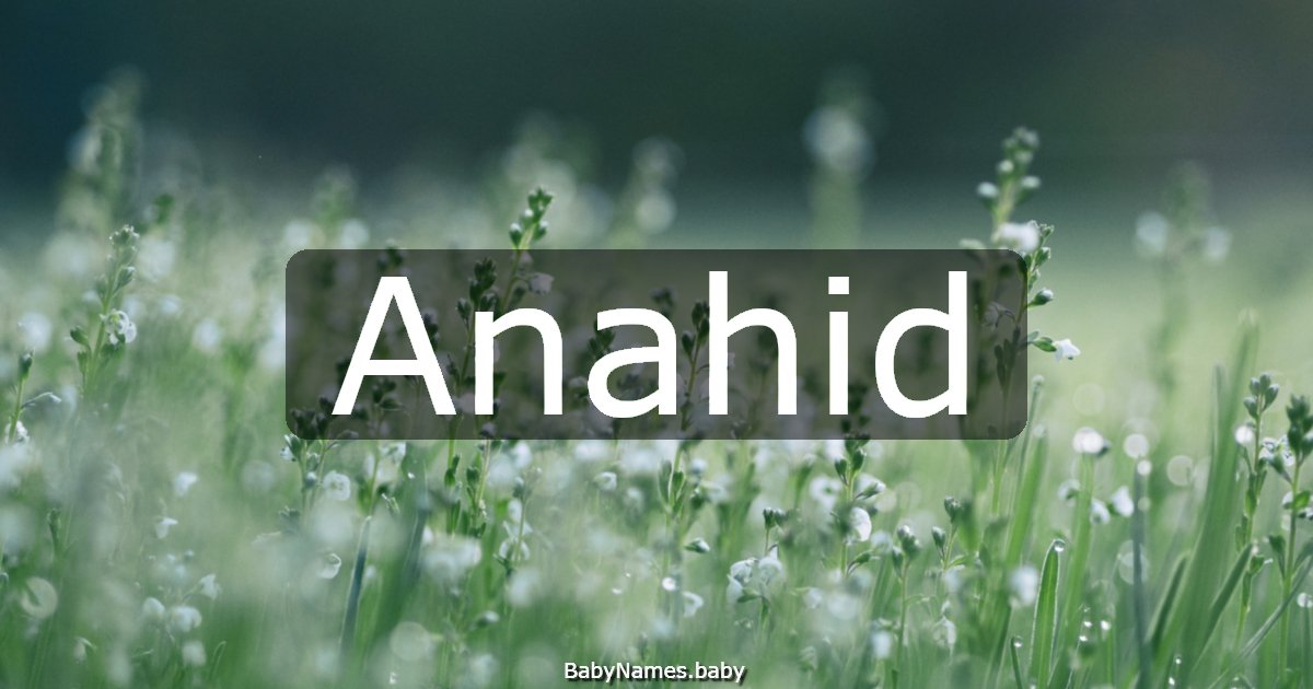 Anahid
