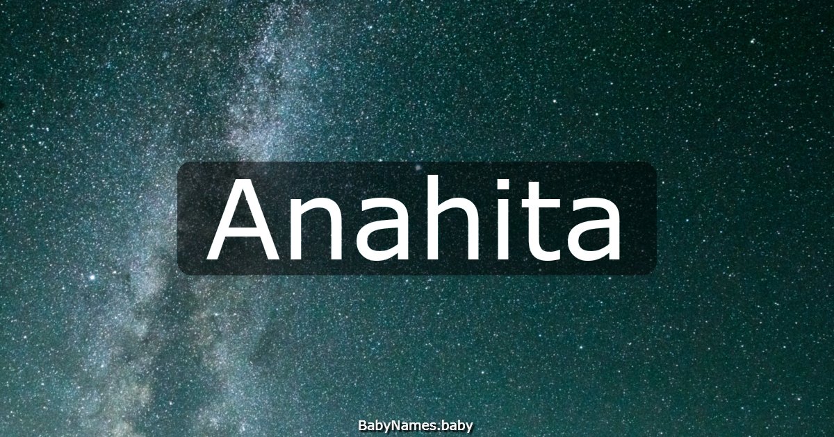 Anahita