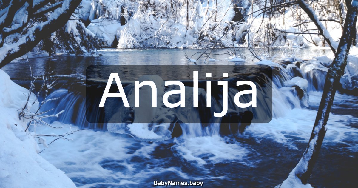 Analija