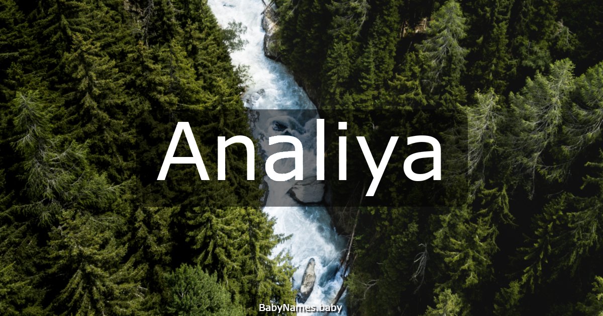 Analiya