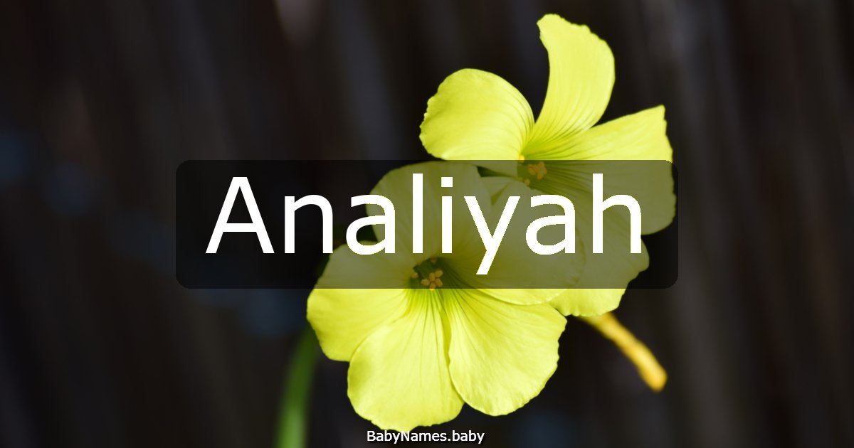 Analiyah