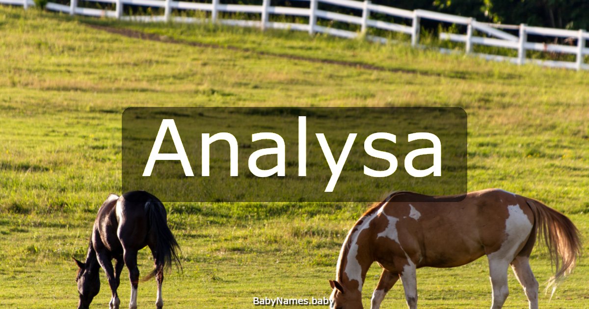 Analysa