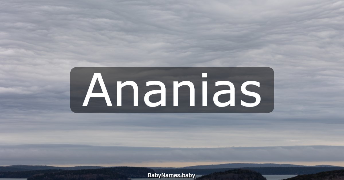 Ananias