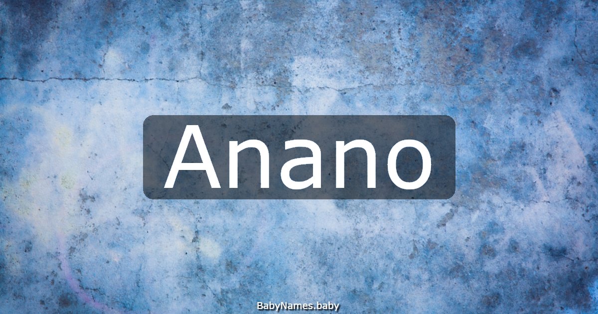 Anano
