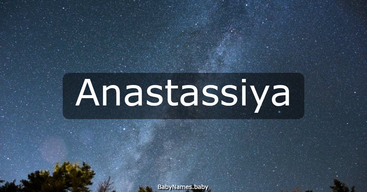Anastassiya