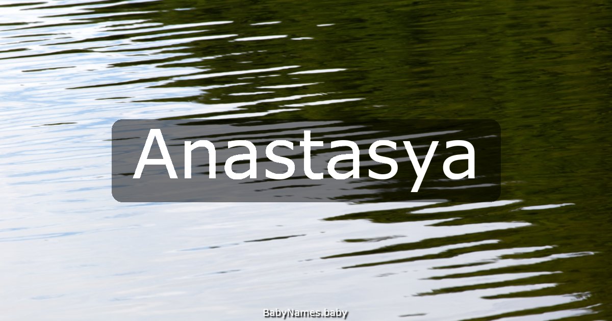 Anastasya