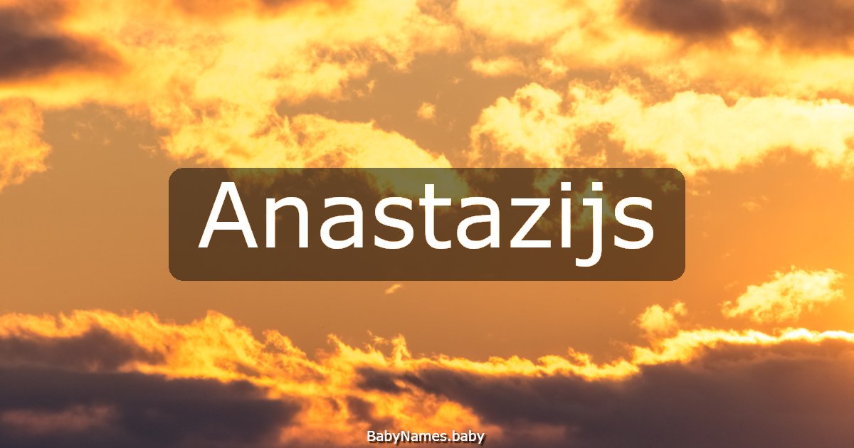 Anastazijs