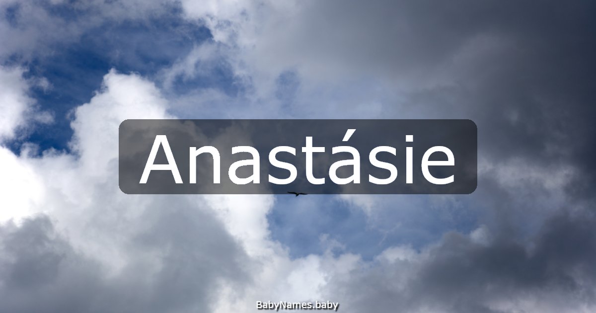 Anastásie