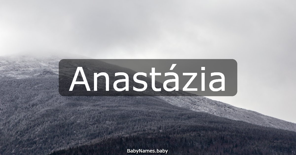 Anastázia