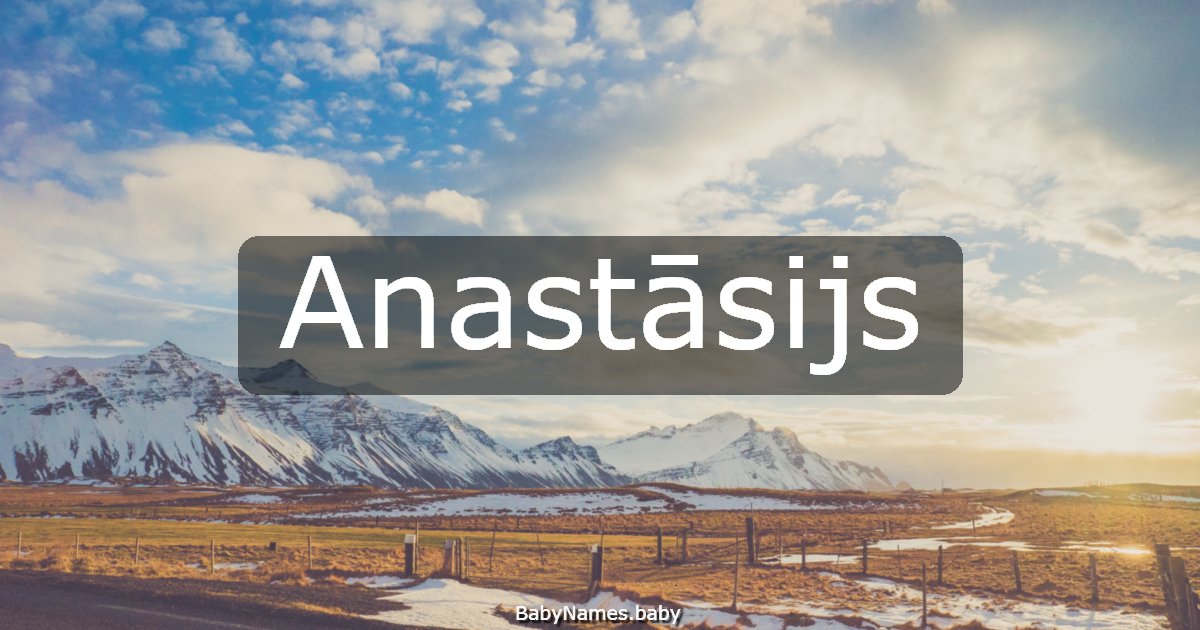 Anastāsijs
