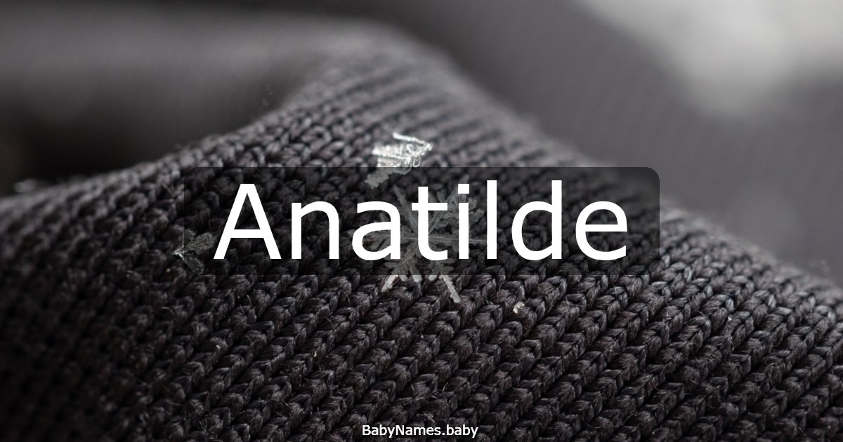 Anatilde