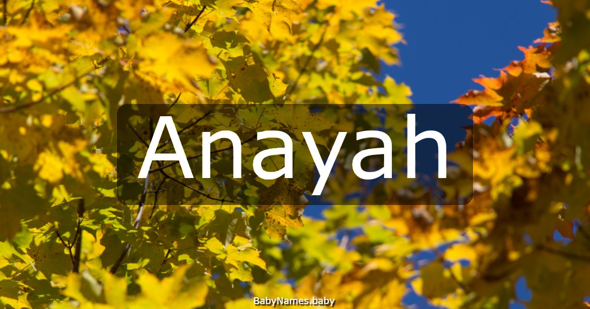 Anayah