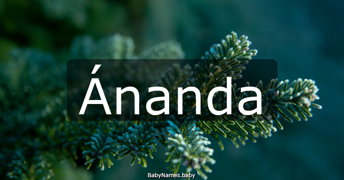 Ánanda
