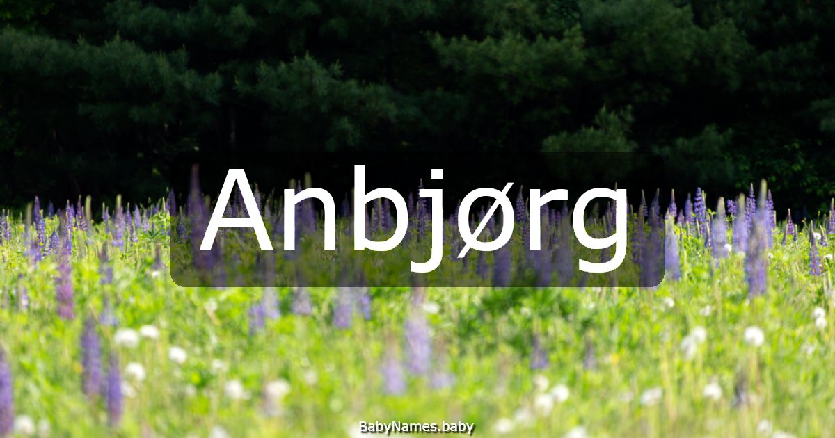 Anbjørg