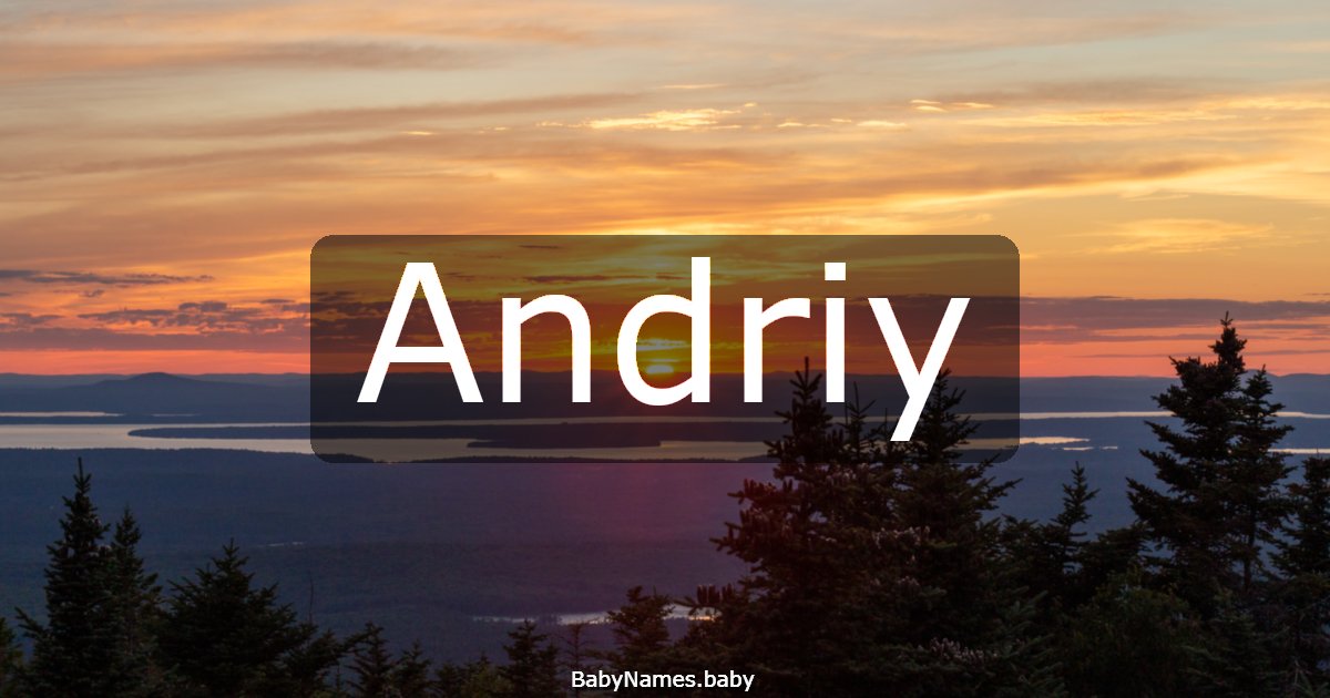 Andriy