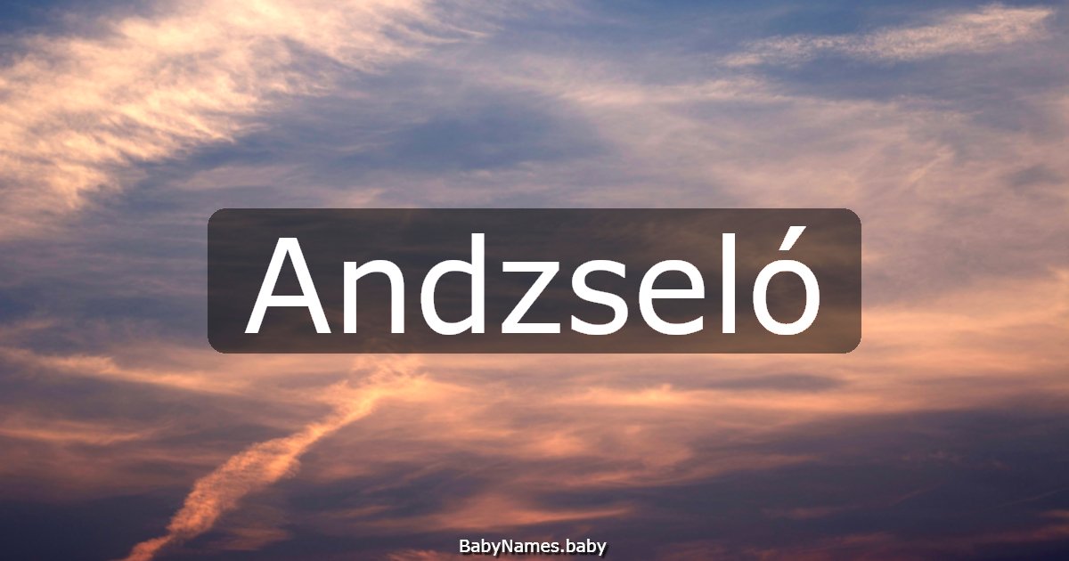Andzseló