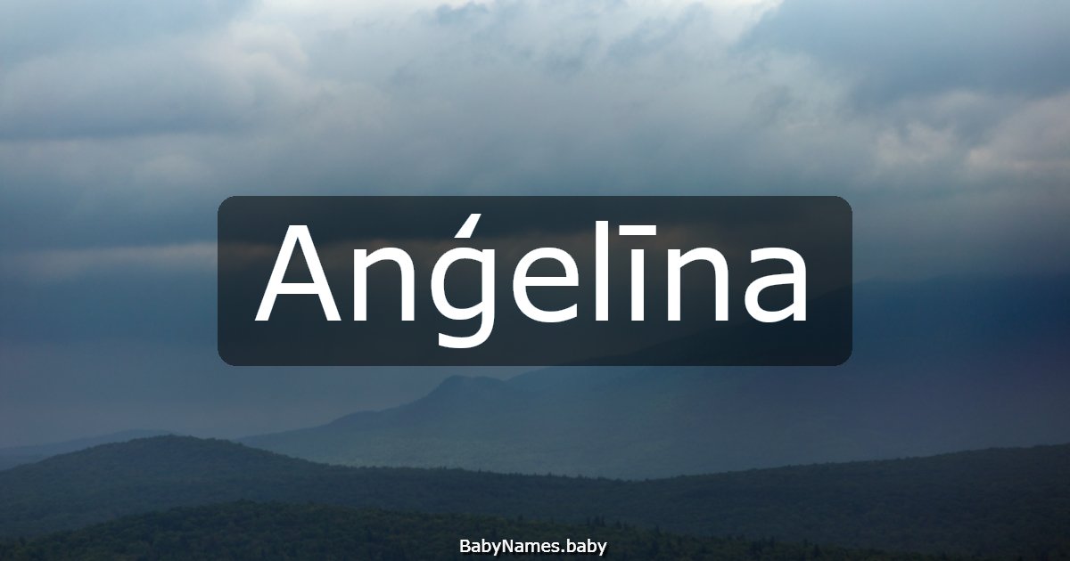 Anģelīna