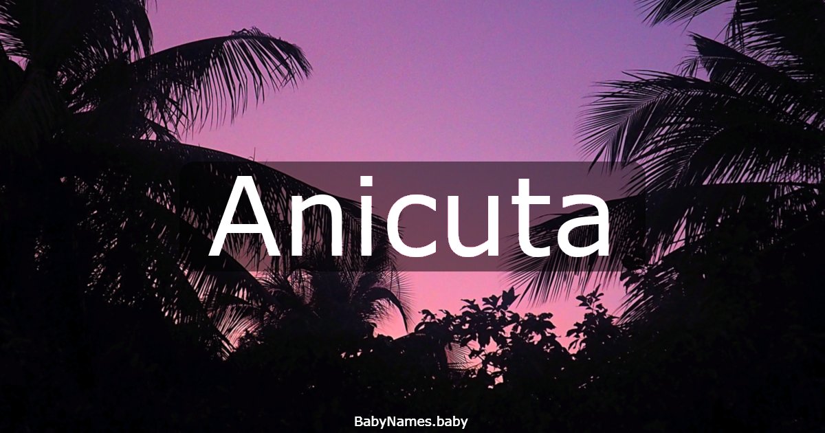Anicuta